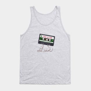 tape cassette design, old school rock and roll Tank Top